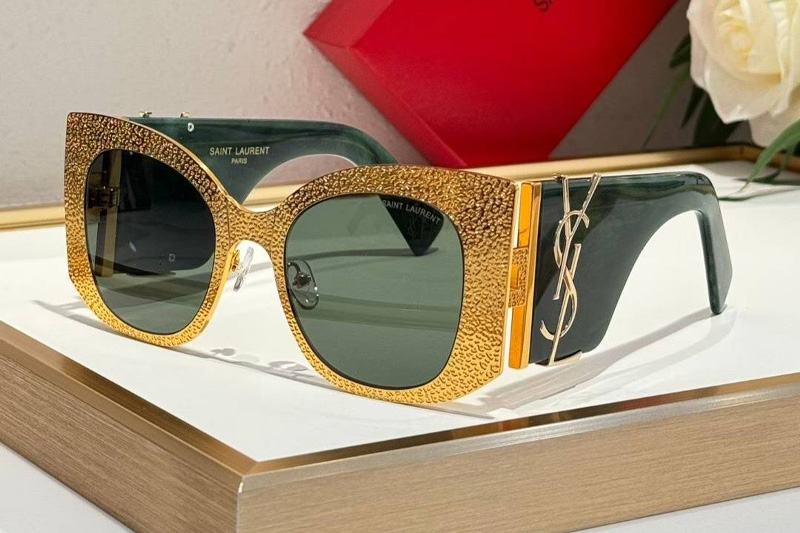 SLM242 Sunglasses Gold Green