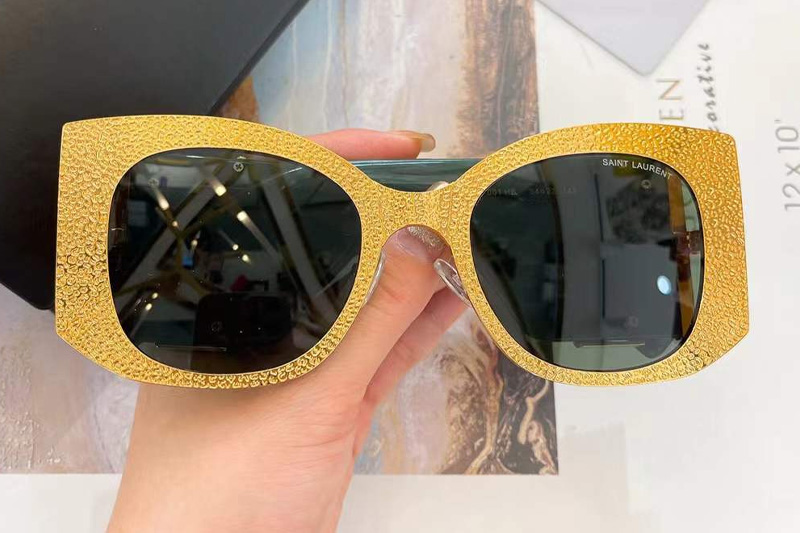 SLM242 Sunglasses Gold Green