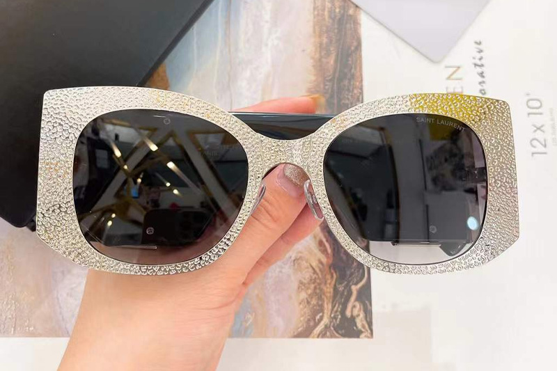 SLM242 Sunglasses Silver Gradient Gray