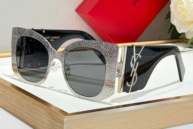 SLM242 Sunglasses Silver Gray