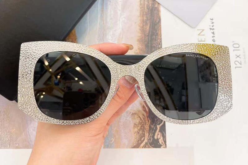 SLM242 Sunglasses Silver Gray