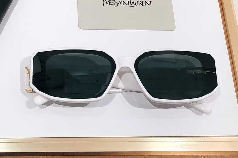 SLM96F Sunglasses White Gray