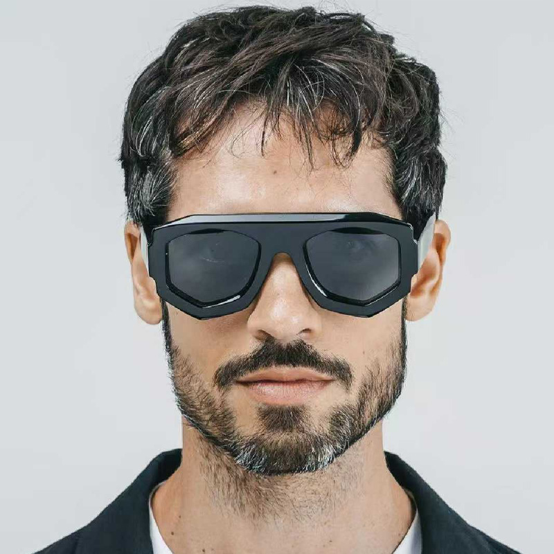 SM004 Sunglasses Black Blue