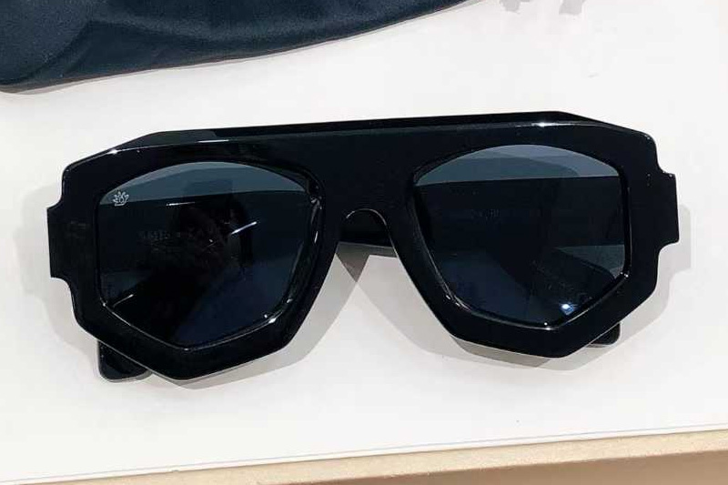 SM004 Sunglasses Black Blue