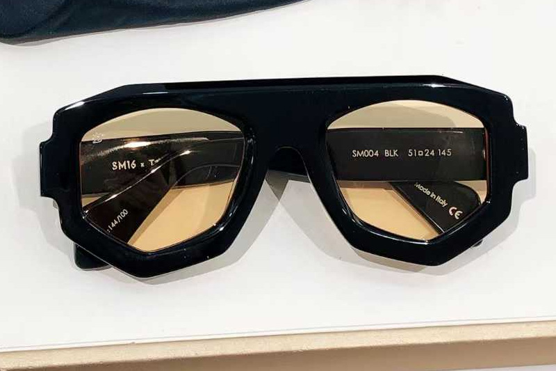 SM004 Sunglasses Black Yellow