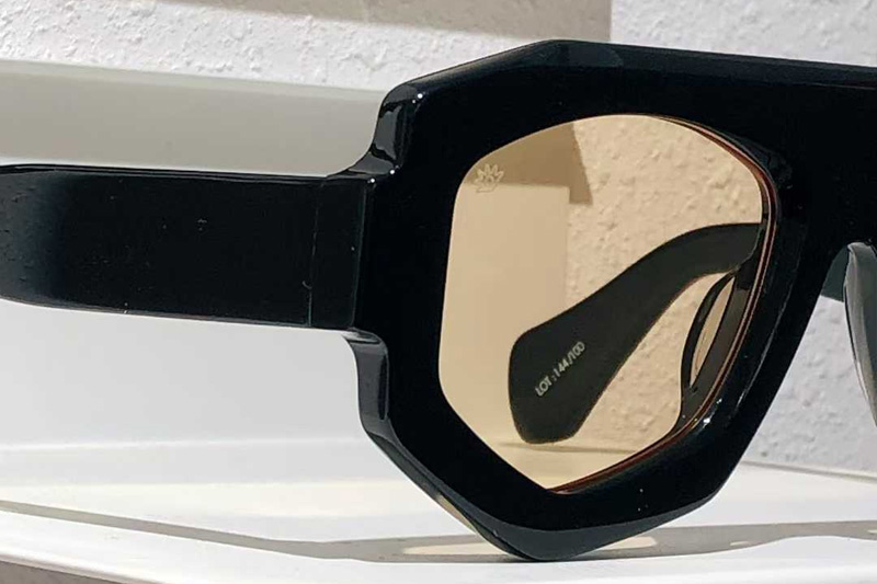 SM004 Sunglasses Black Yellow