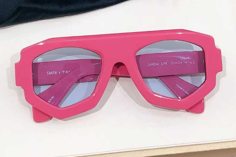 SM004 Sunglasses Pink Light Blue