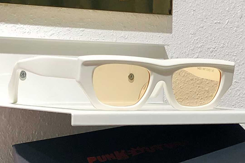 SM005 Sunglasses White Yellow