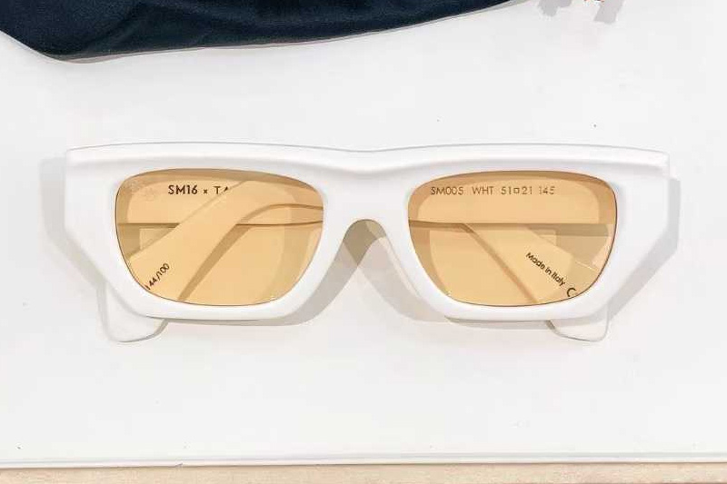SM005 Sunglasses White Yellow