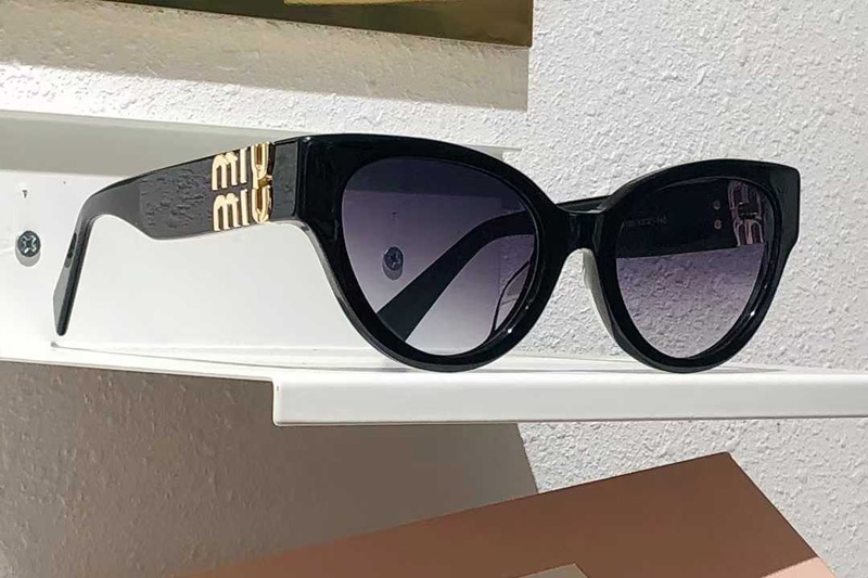 SMU01V Sunglasses Black Gradient Blue