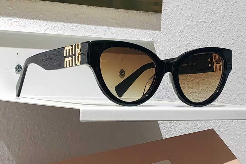 SMU01V Sunglasses Black Gradient Brown