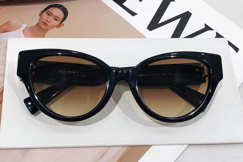 SMU01V Sunglasses Black Gradient Brown