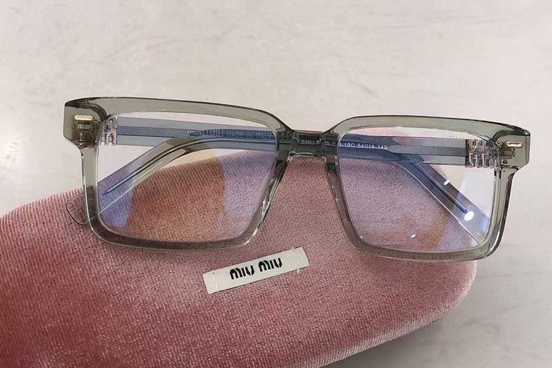 SMU13ZS Eyeglasses Transparent Gray