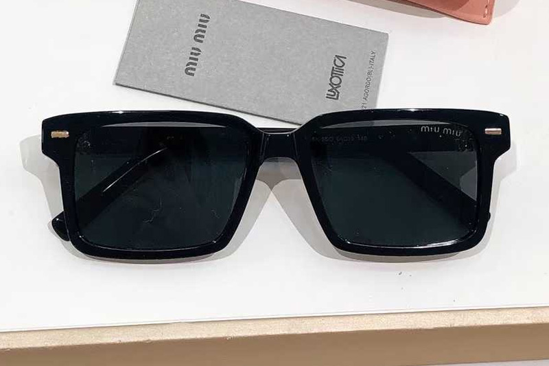 SMU13ZS Sunglasses Black Gold Gray