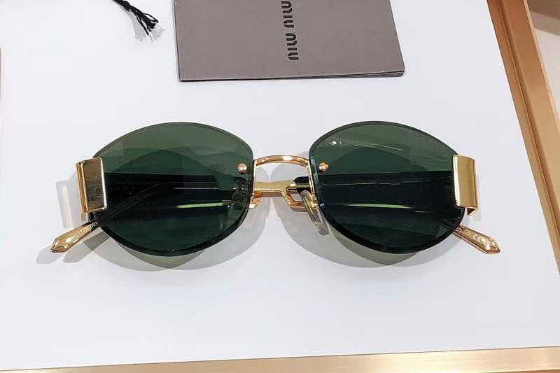 SMU17ZS Sunglasses Black Gold Green