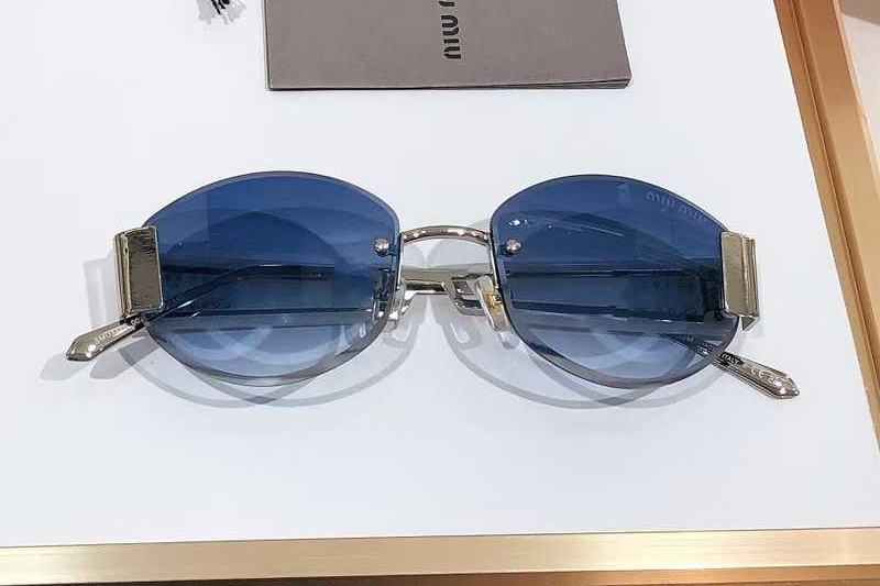 SMU17ZS Sunglasses White Gradient Blue