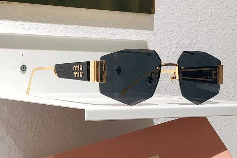 SMU18ZS Sunglasses Black Gold Gray