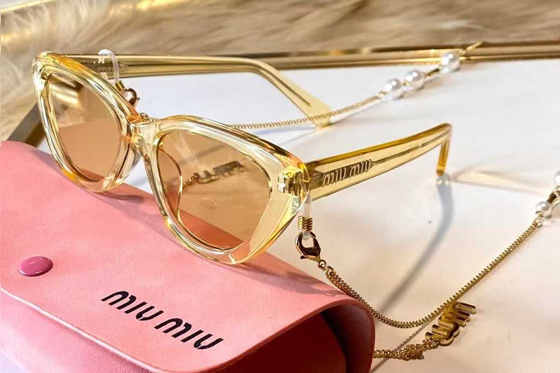 SMU22W Sunglasses Transparent Brown Brown