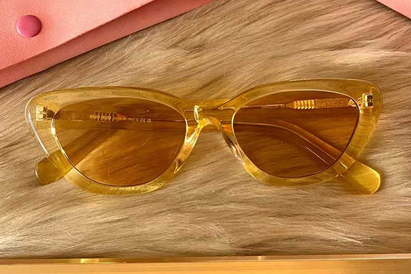 SMU22W Sunglasses Transparent Brown Brown