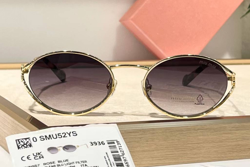 SMU52Y Sunglasses Gold Gradient Gray