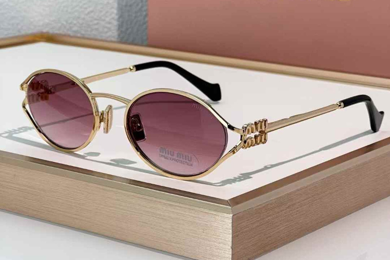 SMU52Y Sunglasses Gold Gradient Pink