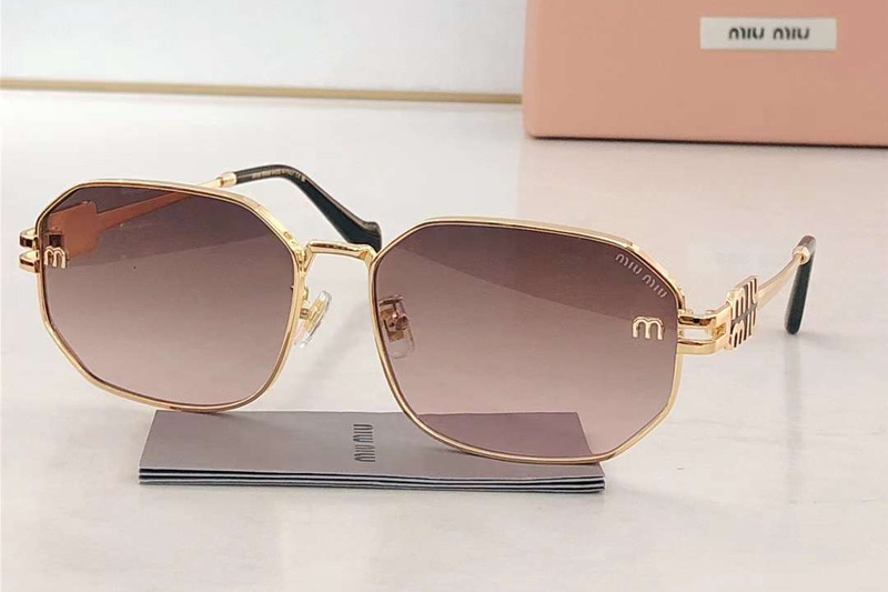 SMU75ZS Sunglasses Gold Gradient Gray