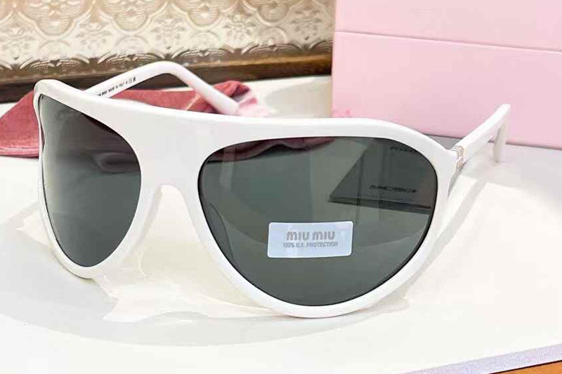 SMUA01S Sunglasses White Gray