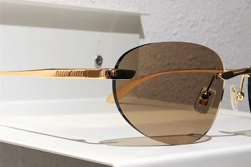 SMUA92S Sunglasses Gold Brown