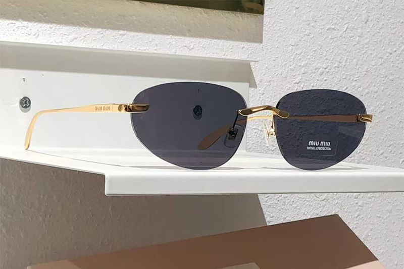 SMUA92S Sunglasses Gold Gray