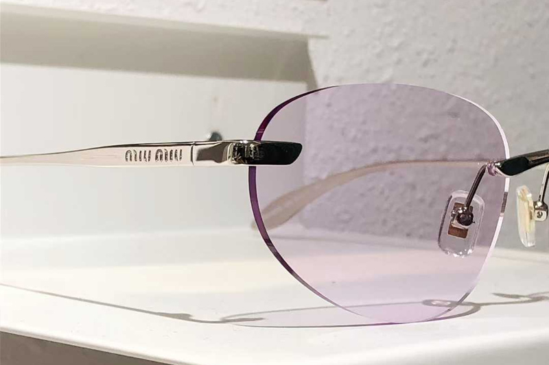 SMUA92S Sunglasses Silver Purple