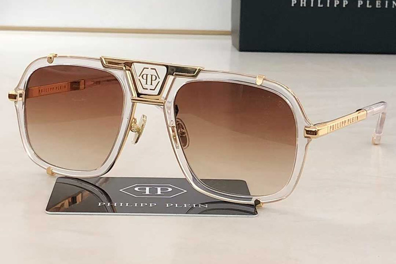 SPP010 Sunglasses Transparent Gradient Brown