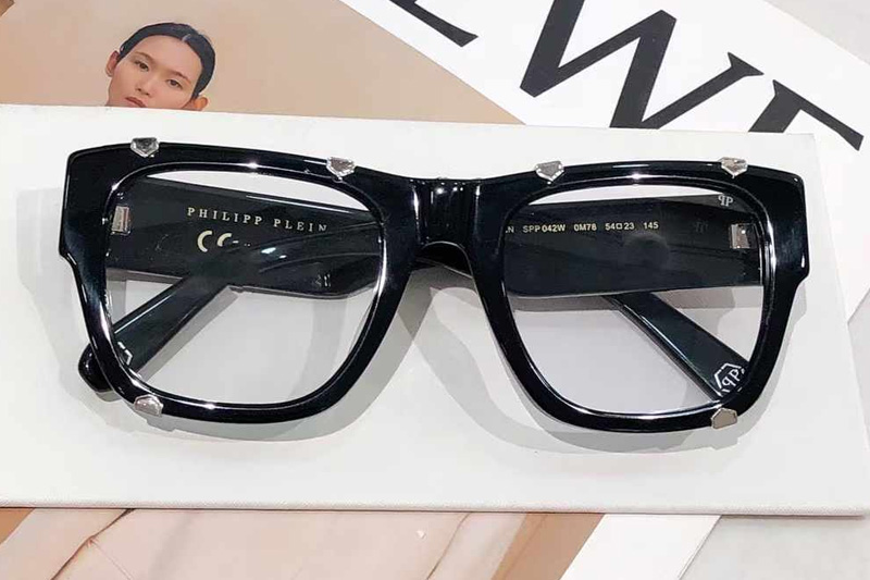 SPP042W Sunglasses Black Silver Clear