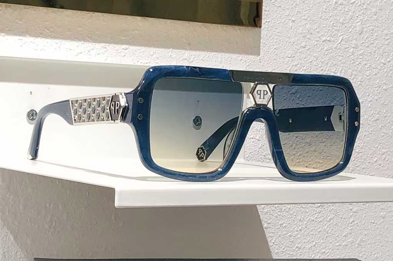 SPP079 Sunglasses Blue Gradient Gray