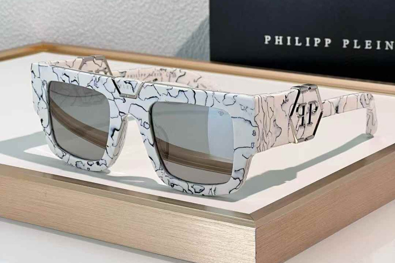 SPP092 Sunglasses White Mirror