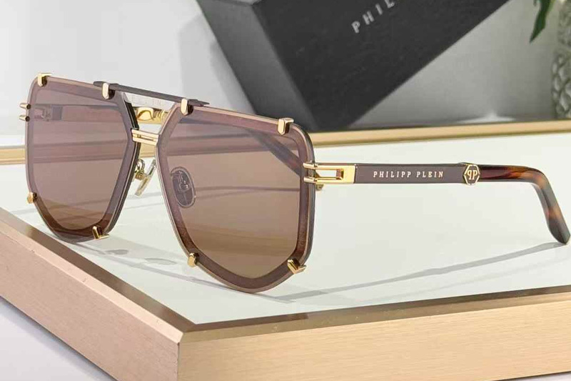 SPP132 Sunglasses Gold Brown