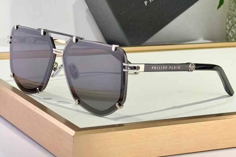SPP132 Sunglasses Silver Gray
