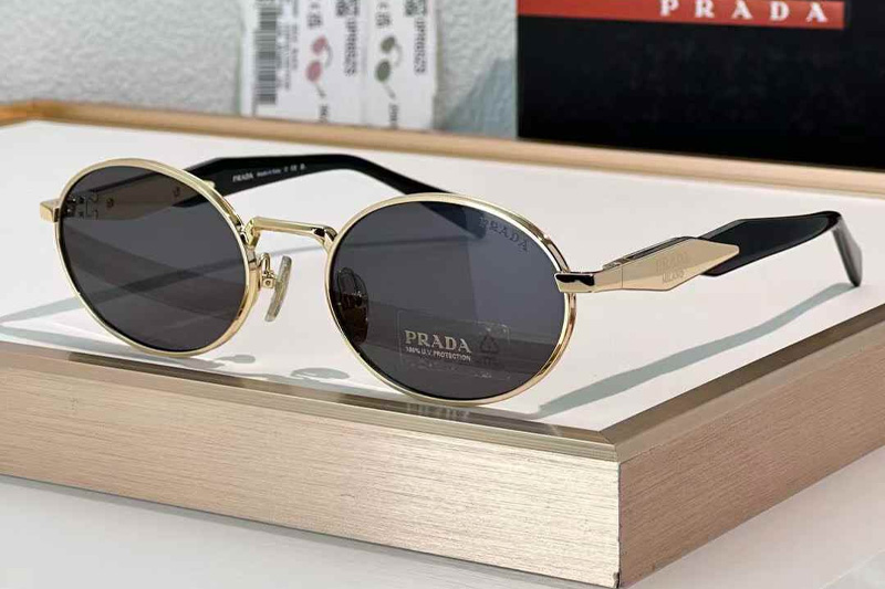 SPR65Z Sunglasses Gold Gray