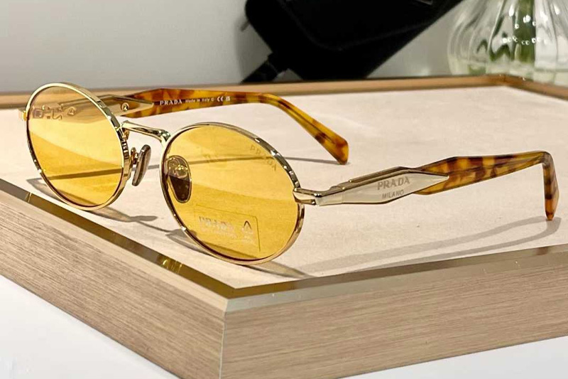 SPR65Z Sunglasses Gold Yellow