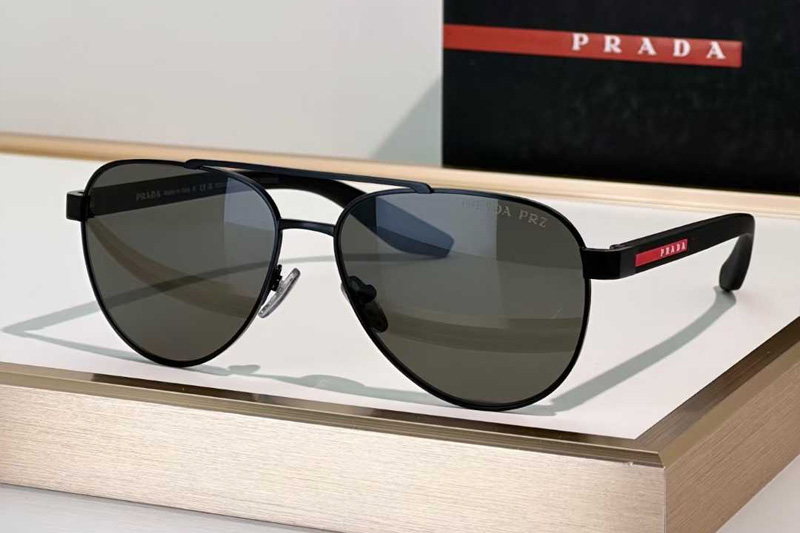 SPSA52 Sunglasses Black Gray