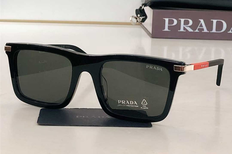 SPSA58 Sunglasses Black Gray
