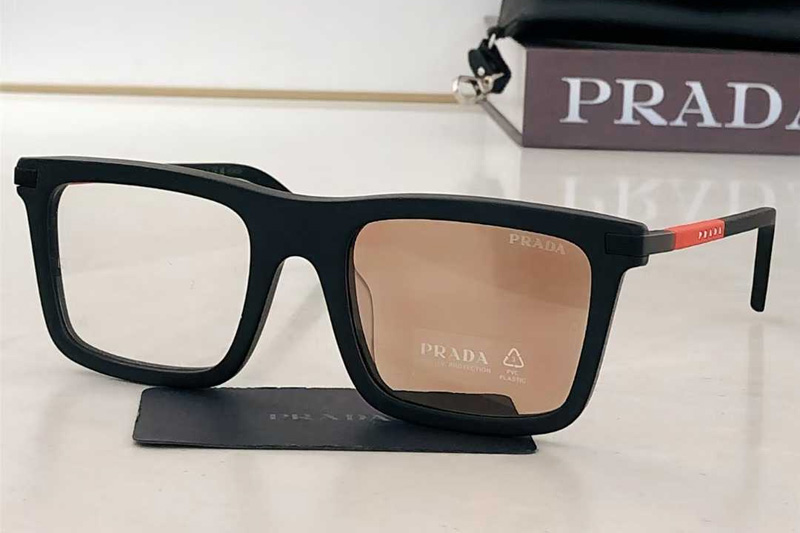 SPSA58 Sunglasses Matte Black Photochromic Brown