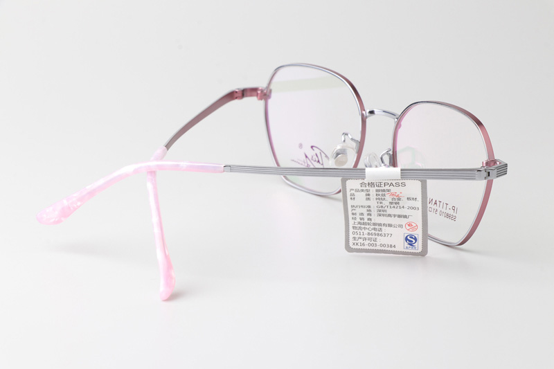 SS98010 Eyeglasses Pink Silver