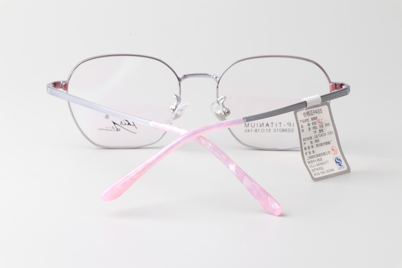 SS98010 Eyeglasses Pink Silver
