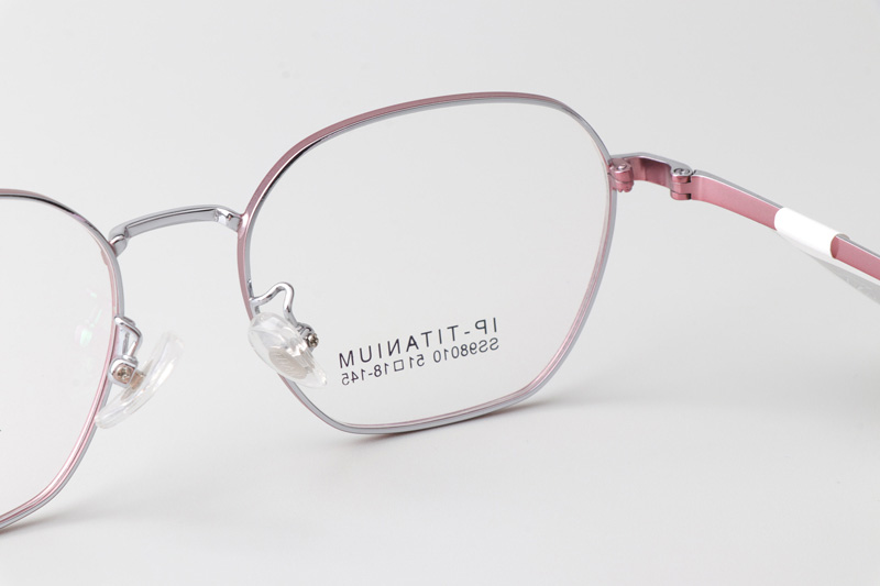 SS98010 Eyeglasses Pink Silver