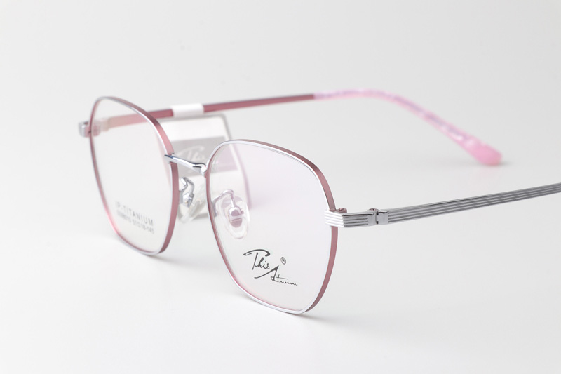 SS98010 Eyeglasses Pink Silver