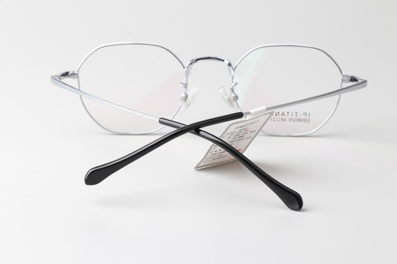 SS98029 Eyeglasses White Silver