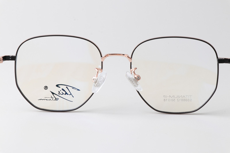 SS98812 Eyeglasses Black Rose Gold