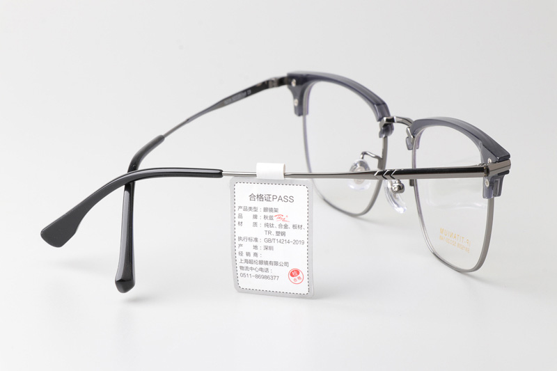 SW15208 Eyeglasses Gray Gunmetal