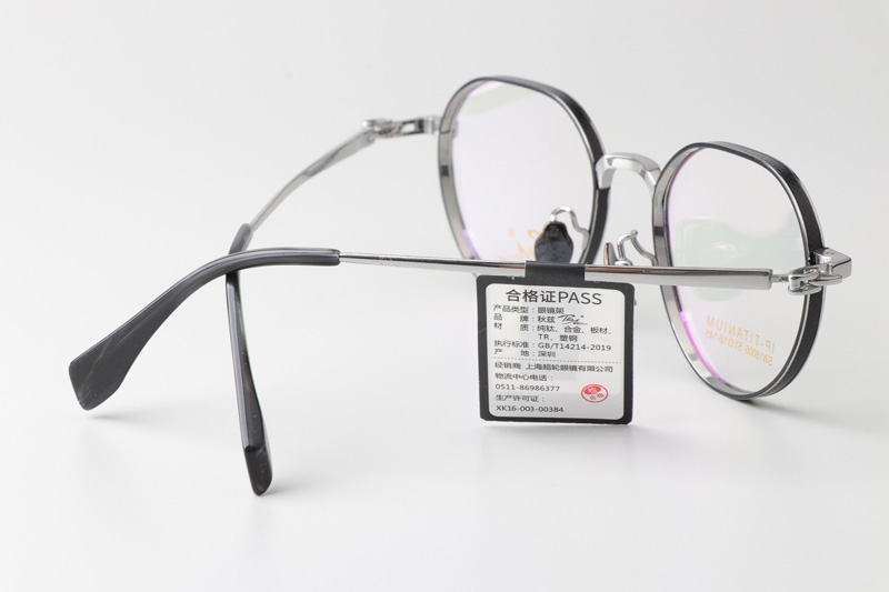 SW18005 Eyeglasses Black Silver