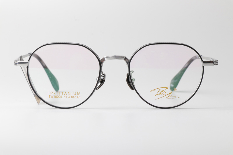 SW18005 Eyeglasses Black Silver